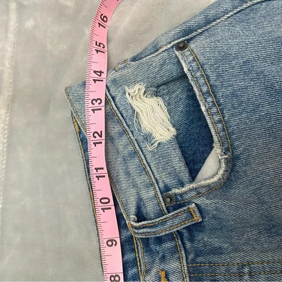 CARMAR Chara Emelia Distressed Button Fly Ripped Raw Hem Jeans 21194 - Picture 5 of 11